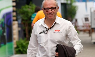 epa11697216 Formula One Group CEO Stefano Domenicali arrives at the paddock before the sprint race and the qualifying session for the Sao Paulo Formula One Grand Prix at Interlagos international racetrack in Sao Paulo, Brazil, 02 November 2024. EPA/ANDRE COELHO