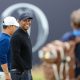 epa11483226 Tiger Woods of the USA during a practice round for the Open Golf Championships 2024 at the Royal Troon Golf Club, Troon, Britain, 17 July 2024. The Open will run from 18 to 21 July. EPA/ROBERT PERRY