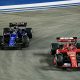 epa11619434 Thai driver Alex Albon of Williams Racing (L) and Spanish driver Carlos Sainz Jr of Scuderia Ferrari in action during the Singapore Formula One Grand Prix at the Marina Bay Street Circuit, Singapore, 22 September 2024. EPA/TOM WHITE