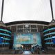 epa11888592 The Etihad stadium ahead of the UEFA Champions League knockout phase play-offs 1st leg soccer match between Manchester City and Real Madrid, in Manchester, Britain, 11 February 2025. EPA/ADAM VAUGHAN