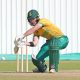 Matthew Breetzke of South Africa during the Cricket South Africa Friendly match between Proteas and Emerging lX at Centre of Excellence in Pretoria on 15 May 2024 ©Samuel Shivambu/BackpagePix