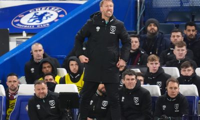 West Ham United manager Graham Potter during the Premier League match at Stamford Bridge, London. Picture date: Monday February 3, 2025.