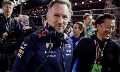 epa11737550 Red Bull Racing team principal Christian Horner (C) before the Formula One Las Vegas Grand Prix at the Las Vegas Strip Circuit in Las Vegas, Nevada, USA, 23 November 2024. EPA/SHAWN THEW