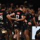 Sharks celebrates victory after the United Rugby Championship 2024/25 match between Hollywoodbets Sharks and Vodacom Bulls at Hollywoodbets Kings Park Stadium in Durban on the 21st of December 2024 ©Nokwanda Zondi/BackpagePi