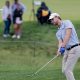 epa11348705 Thomas Detry of Belgium chips onto the green on the ninth hole during the second round of the 2024 PGA Championship golf tournament at the Valhalla Golf Club in Louisville, Kentucky, USA, 17 May 2024. EPA/ERIK S. LESSER