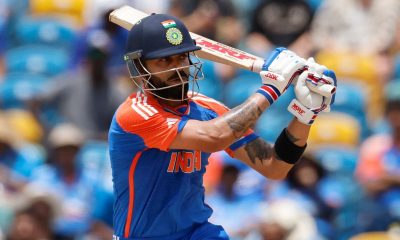 Mandatory Credit: Photo by Deepak Malik/Shutterstock (14562735aq) India's Virat Kohli during the ICC Men's T20 World Cup 2024 - Final match between South Africa and India held at the Kensington Oval, Bridgetown, Barbados on the 29th June, 2024. South Africa v India, ICC Men's T20 World Cup Final, Kensington Oval, Bridgetown, Barbados - 29 Jun 2024