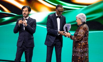 Mandatory Credit: Photo by JULIEN DELFOSSE/DPPI/Shutterstock (15002893fd) Kagamé Paul, Président of Rwanda, BEN SULAYEM Mohammed, President of the FIA, MOUTON Michele, portrait during the 2024 FIA Awards Ceremony, on December 13, 2024 at BK Arena, in Kigali, Rwanda - Photo Julien Delfosse / DPPI FIA AWARDS CEREMONY 2024, , Kigali, Rwanda - 13 Dec 2024