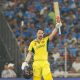 Mandatory Credit: Photo by Deepak Malik/Shutterstock (14218714dp) Australia's Travis Head celebrates after scoring a hundred run India v Australia, ICC Men's Cricket World Cup, Final, International Cricket ODI, Narendra Modi Stadium, Ahmedabad, India - 19 Nov 2023