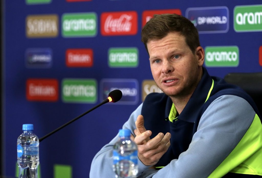 epa11912969 Australia cricket team captain Steve Smith attends a press conference on the eve of the ICC Champions Trophy one-day international (ODI) cricket match against England, in Lahore, Pakistan, 21 February 2025. EPA/RAHAT DAR